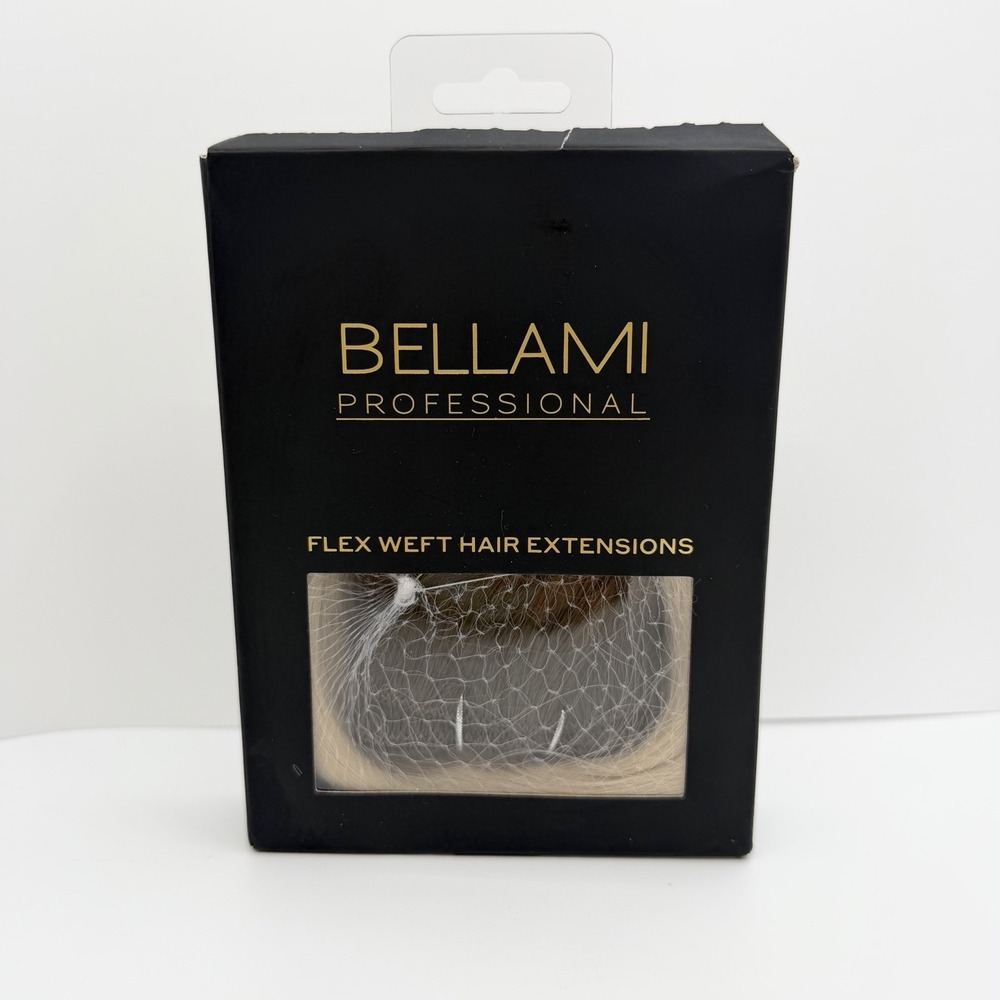 Bellami Professional Flex Weft 20" Walnut Brown Ash Blonde #3/60 Rooted 145g NEW